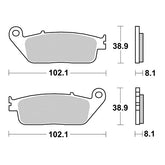 Pastiglie Freno Anteriori SBS SP-EVO 627 SP per CAGIVA Grand Canyon  (motore Ducati 900 2v) 1998-2000